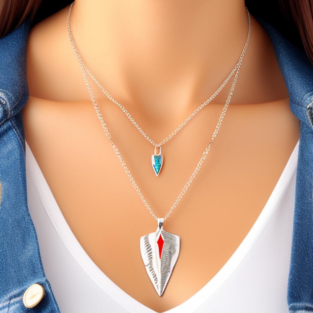 Signification spirituelle de la pointe de flèche collier, pendentif et